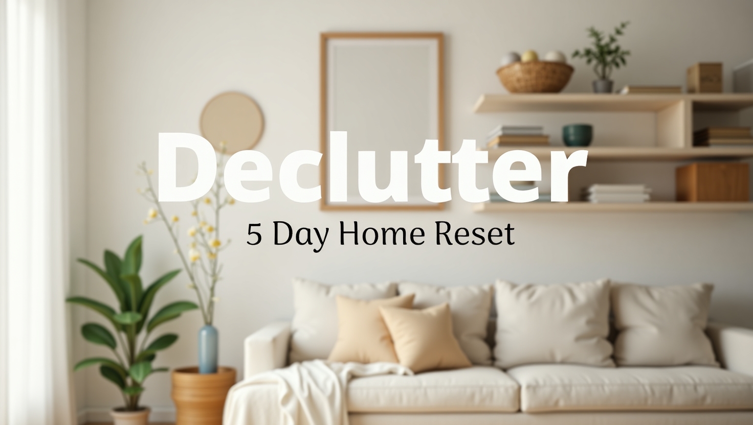 Declutter Sprint: 5-Day Home Reset